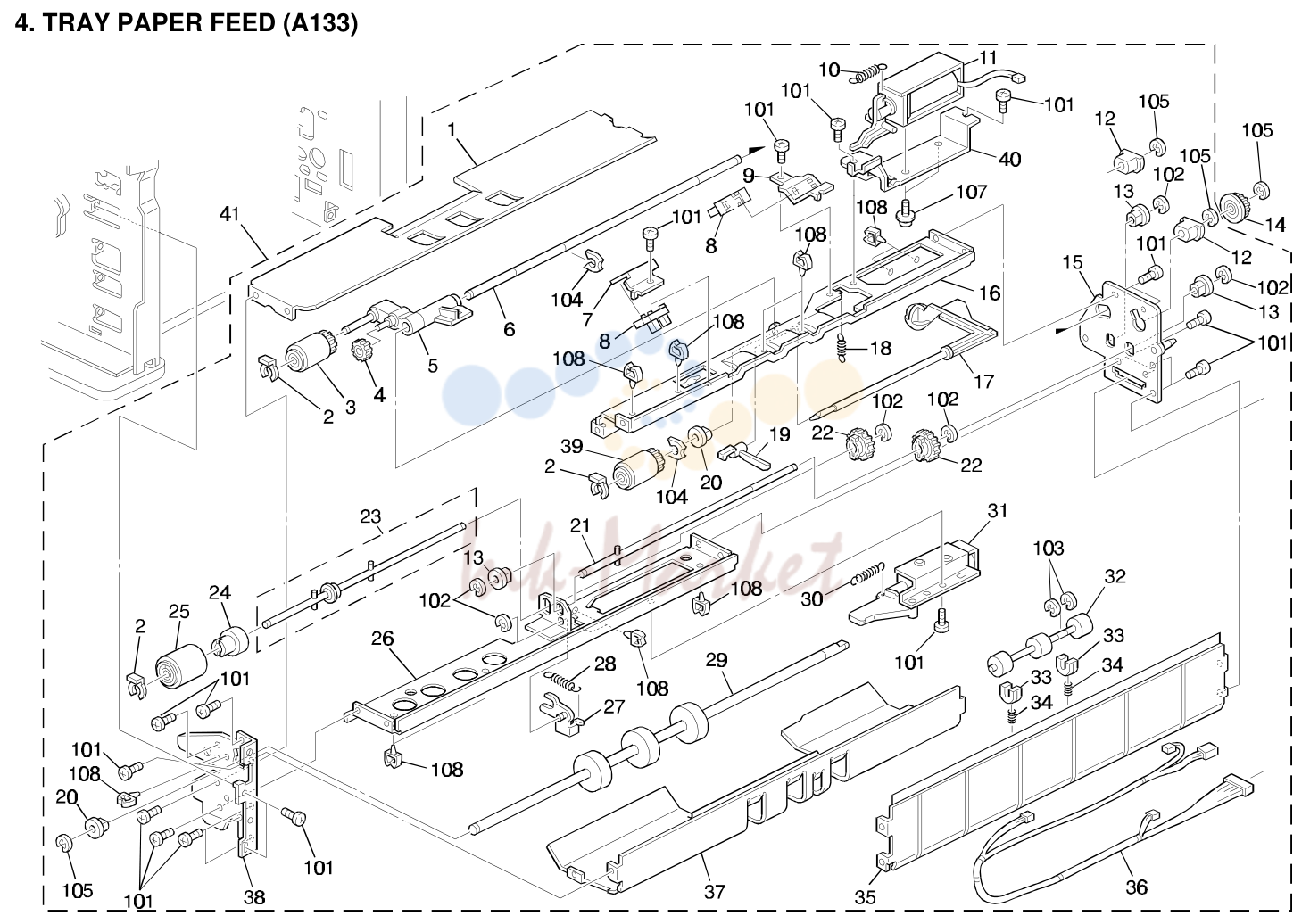 4. TRAY PAPER FEED (A133)