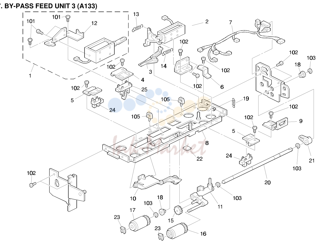 7. BY-PASS FEED UNIT 3 (A133)