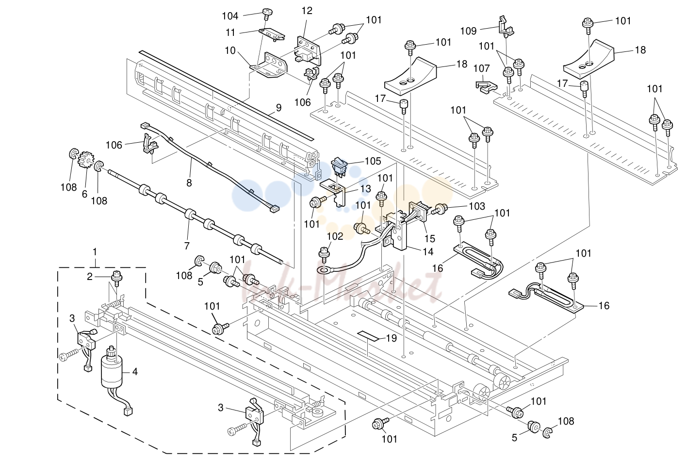 13. Paper Tray Unit 3 (B188)