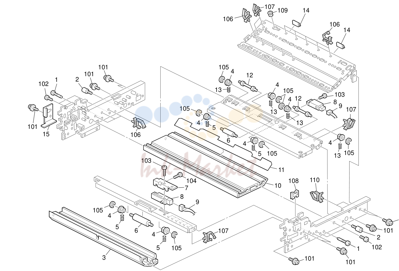 15. Paper Tray Unit 5 (B188)