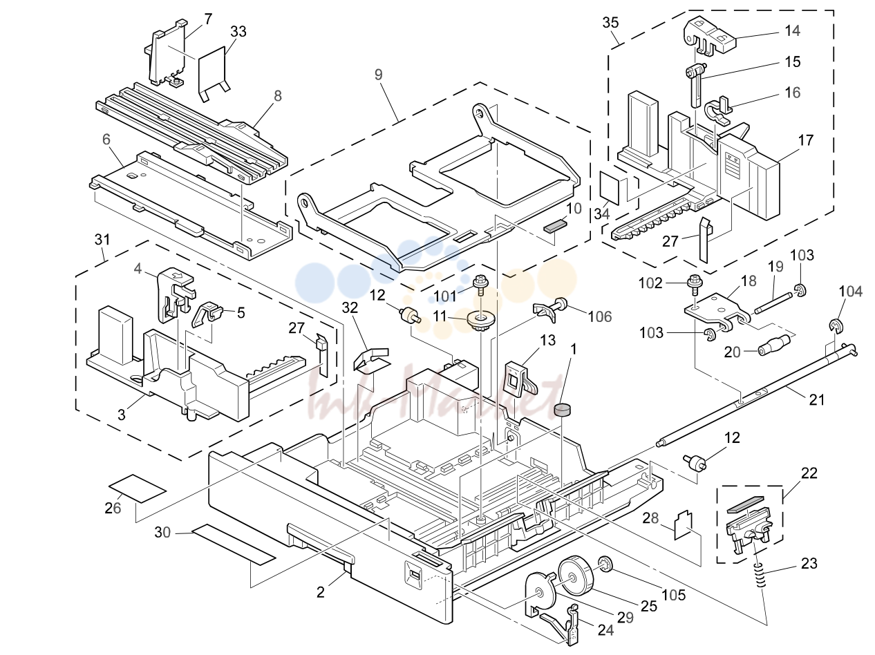 11. PAPER TRAY 2 (G062)