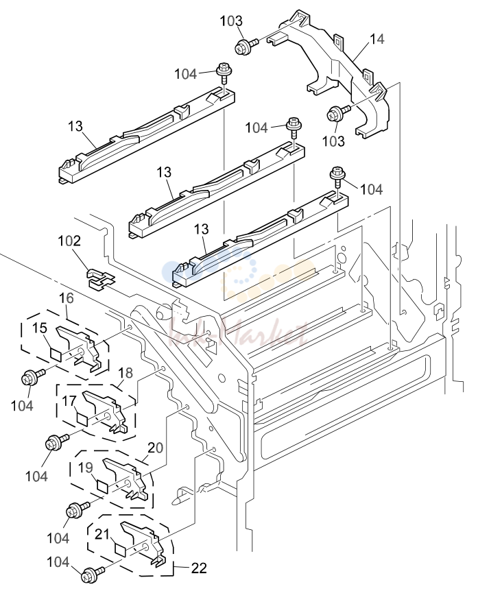 13. Black Toner Hopper (G060)