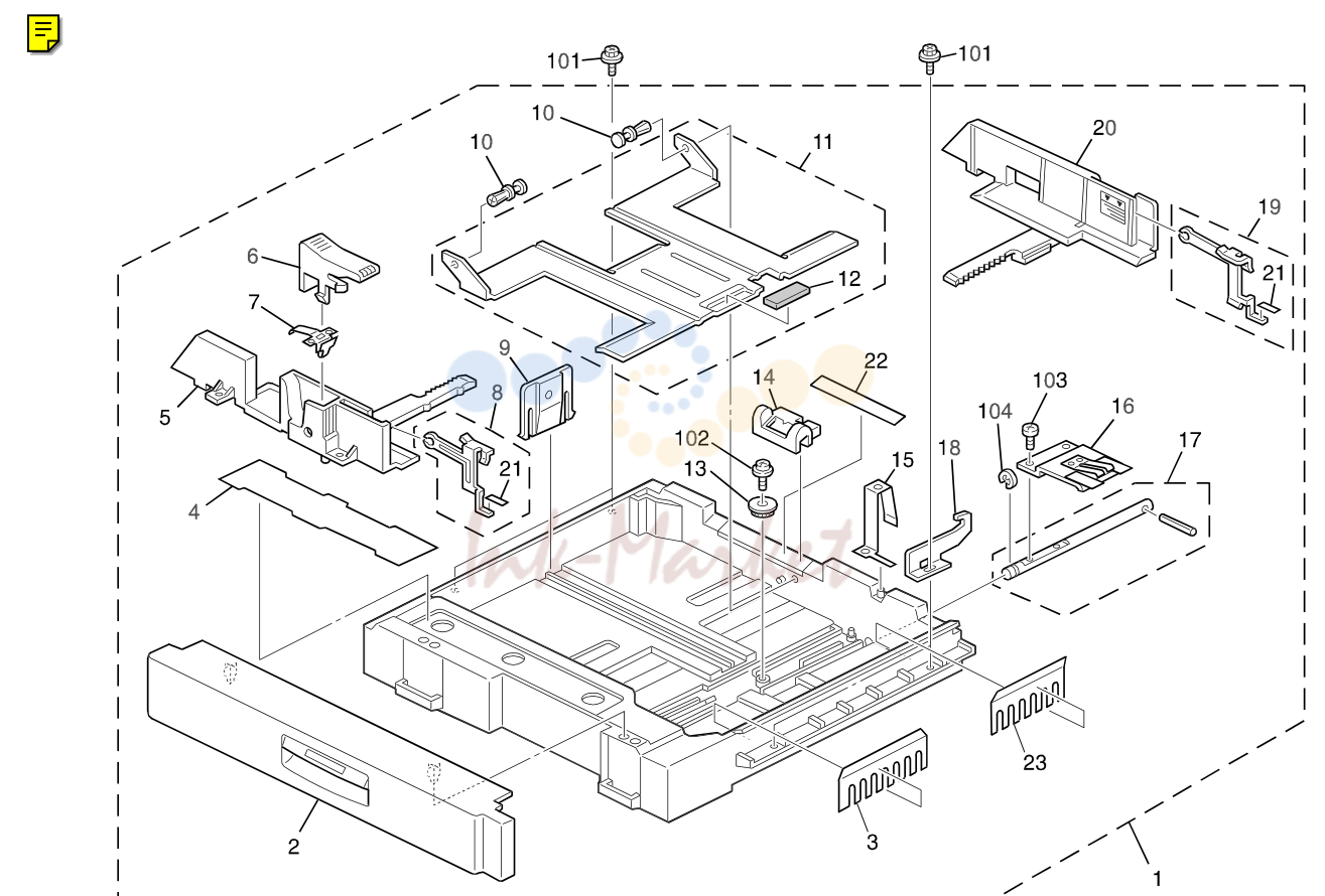 8. 2ND/3RD PAPER TRAY (A257/A269)