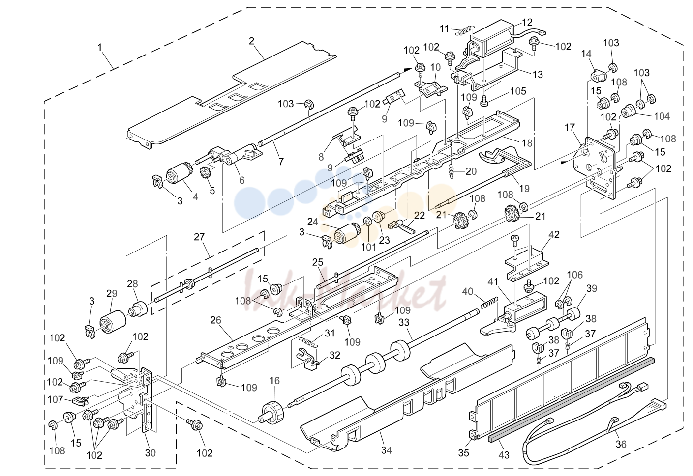 9. PAPER FEED SECTION (A257/A269)