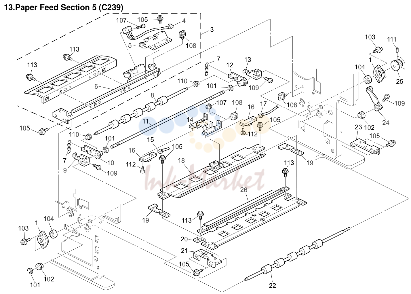 13. Paper Feed Section 5 (C239)
