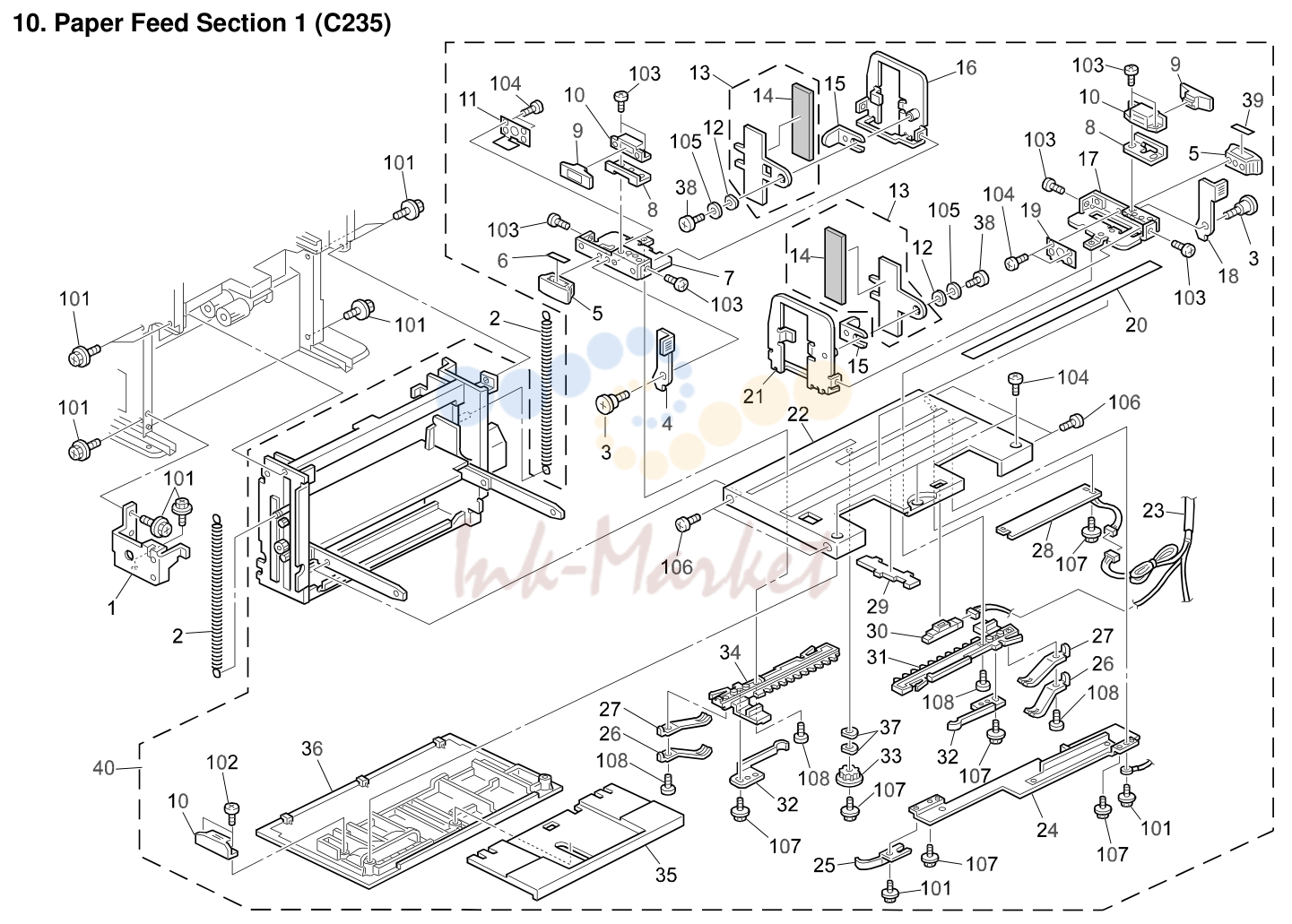 10. Paper Feed Section 1 (C235)