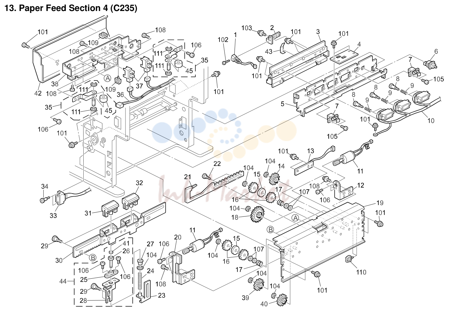 13. Paper Feed Section 4 (C235)