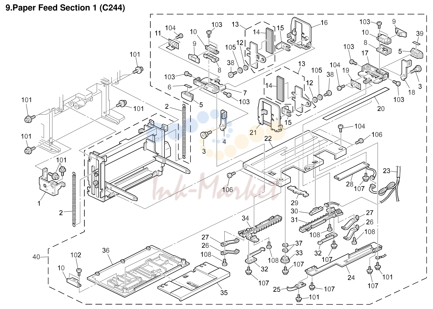 9. Paper Feed Section 1 (C244)