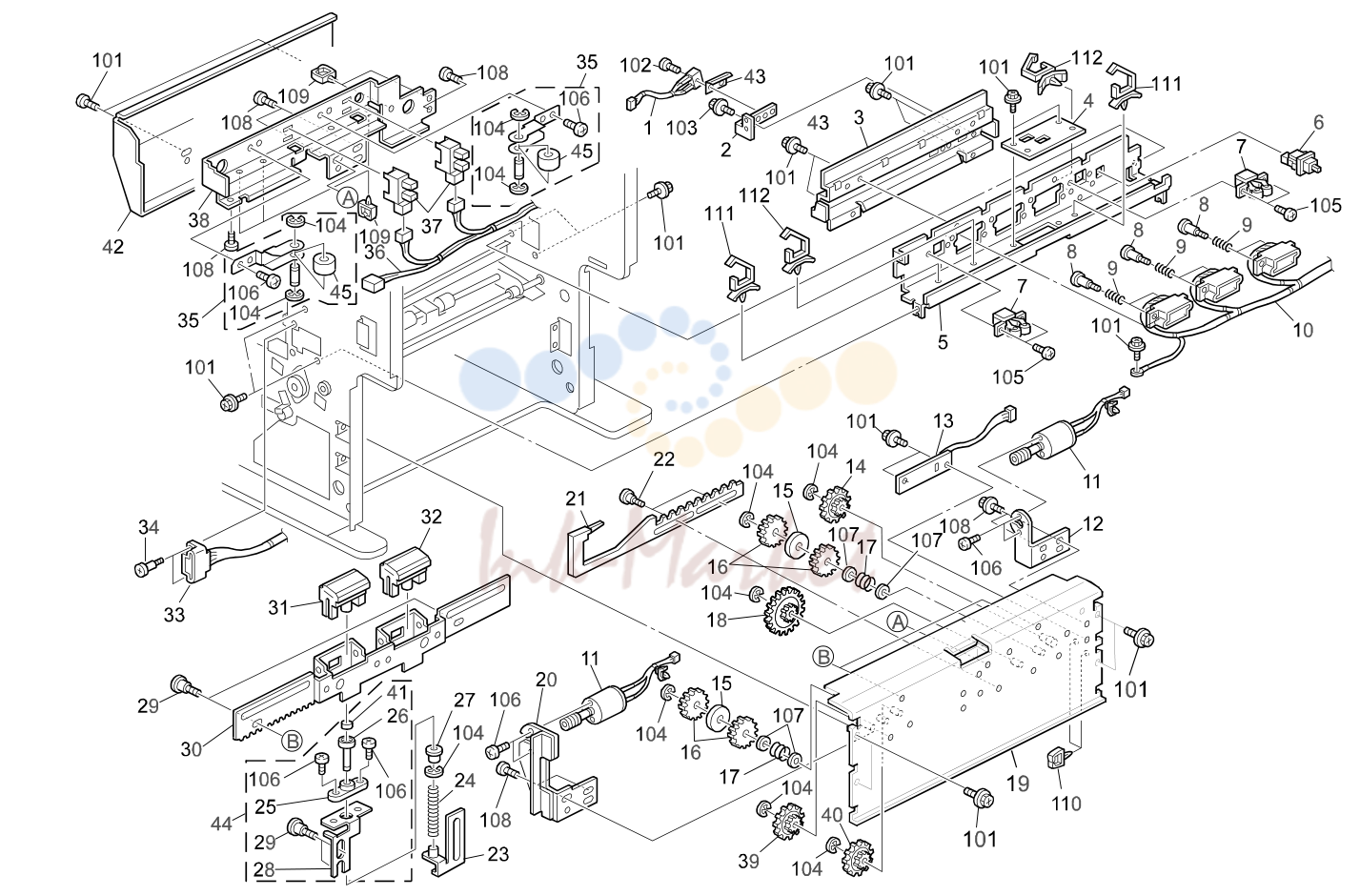 12. Paper Feed Section 4 (C244)