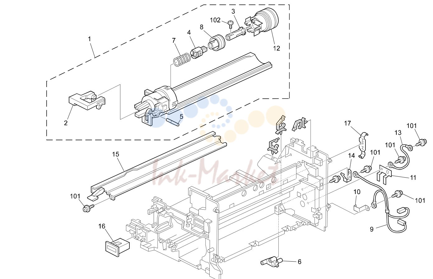 16. TONER SUPPLY UNIT