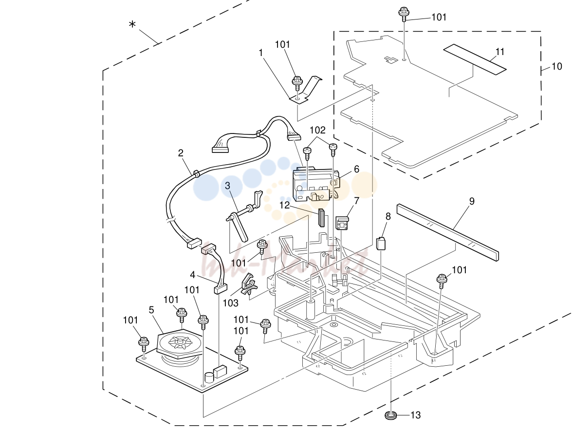 15. Laser Unit (D067/D068/D069/D072)