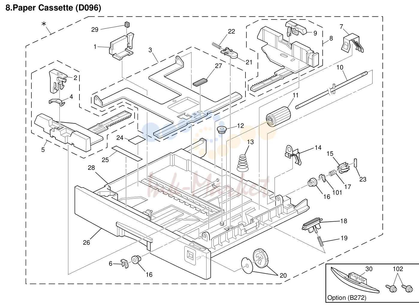 8. Paper Cassette (D096)