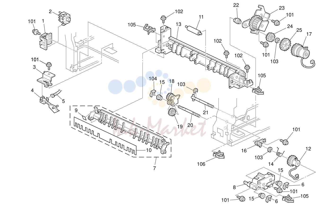 10. 1st Paper Feed Section (D096)