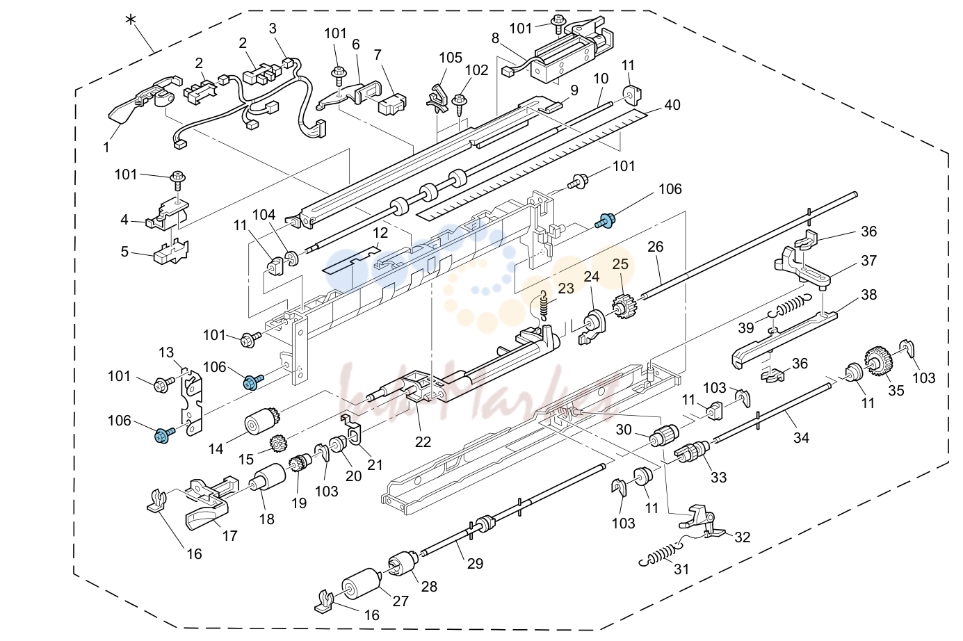 10. Paper Feed Section 2 (D120/D121/D122/D139/D140/D141)