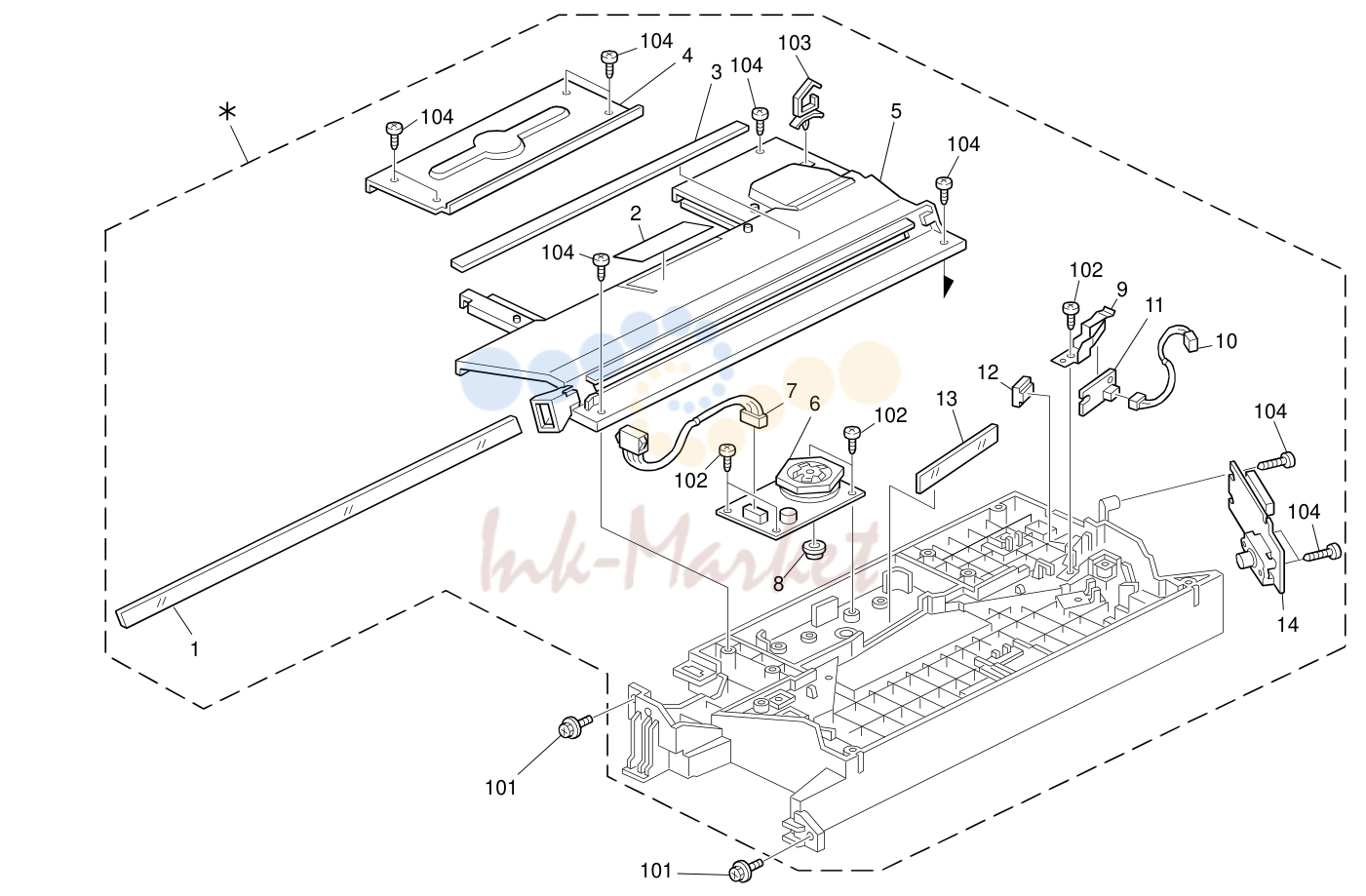 7. Laser Unit (D017/D018/D019/D020)