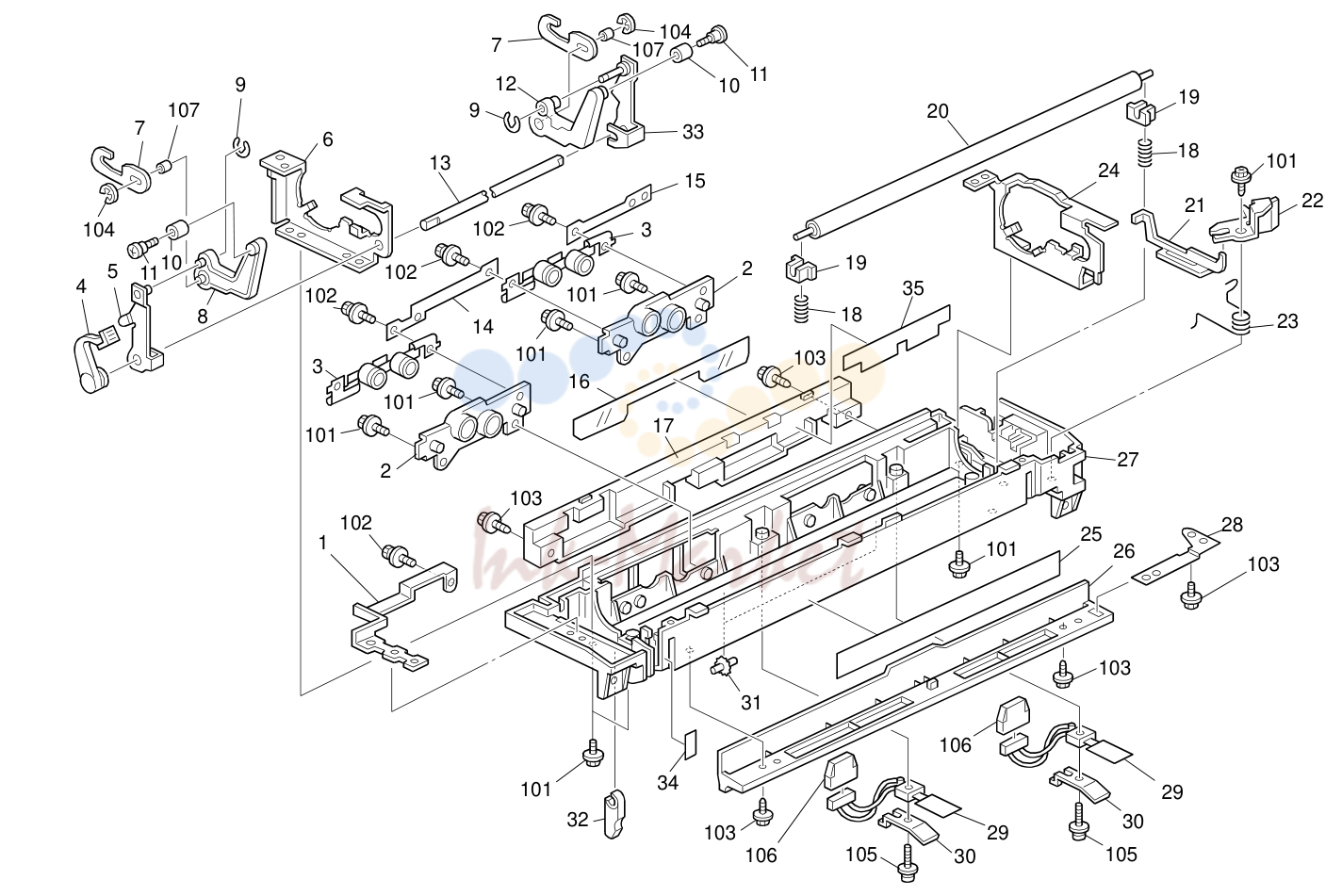 17. Fusing Unit 2 (D017/D018/D019/D020)
