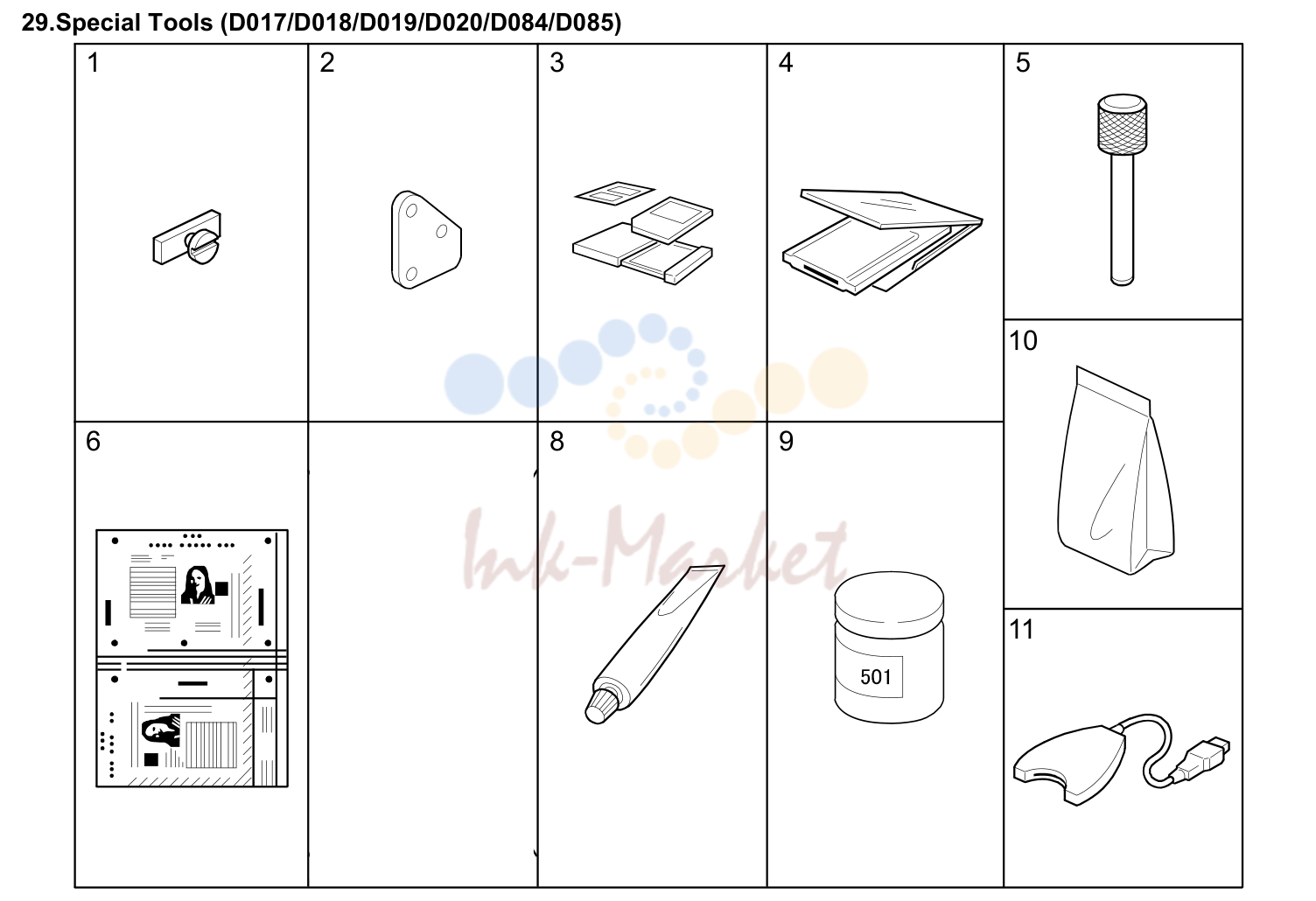 Special Tools (D017/D018/D019/D020/D084/D085)