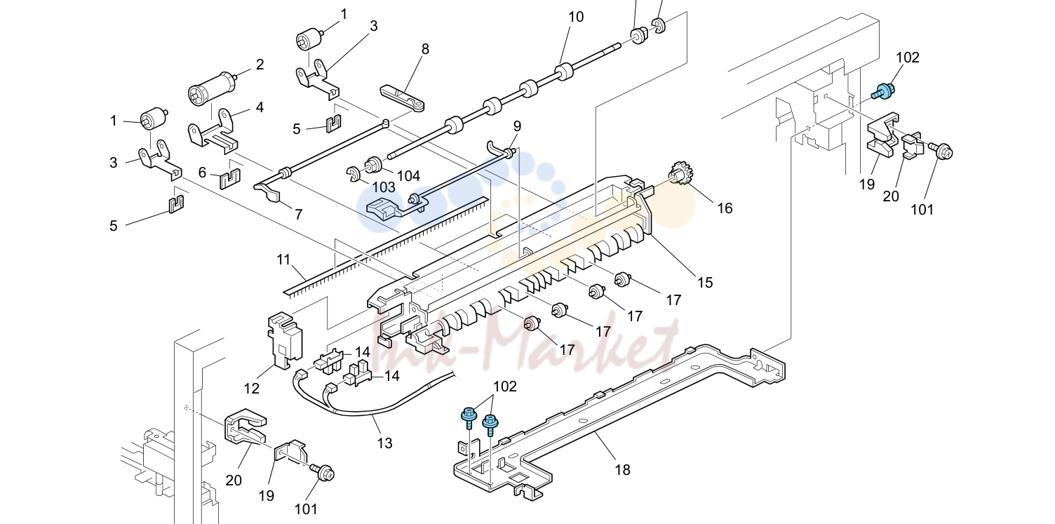Paper Exit (D017/D018/D019/D020/D084/D085)