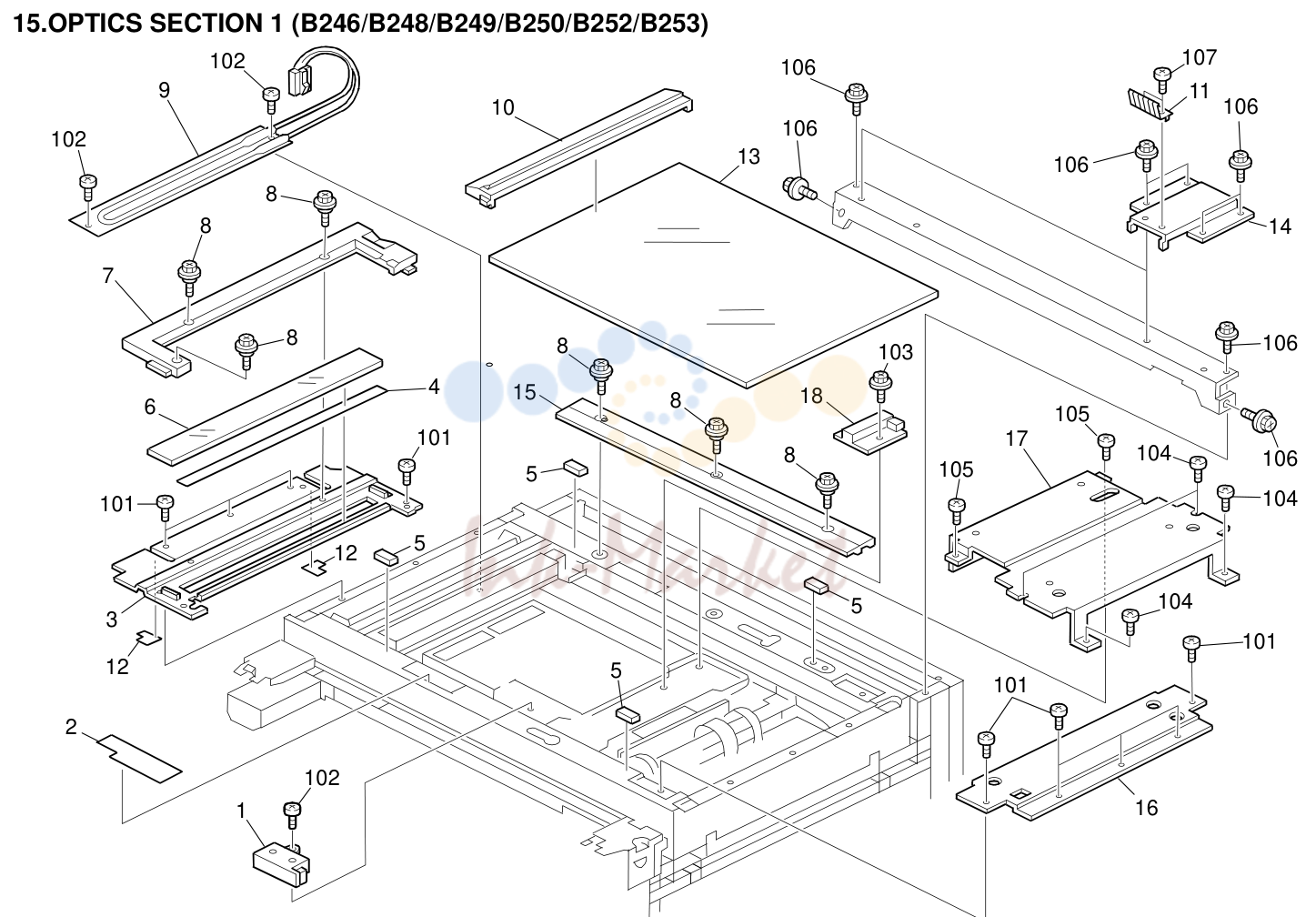 15. OPTICS SECTION 1 (B246/B248/B249/B250/B252/B253)