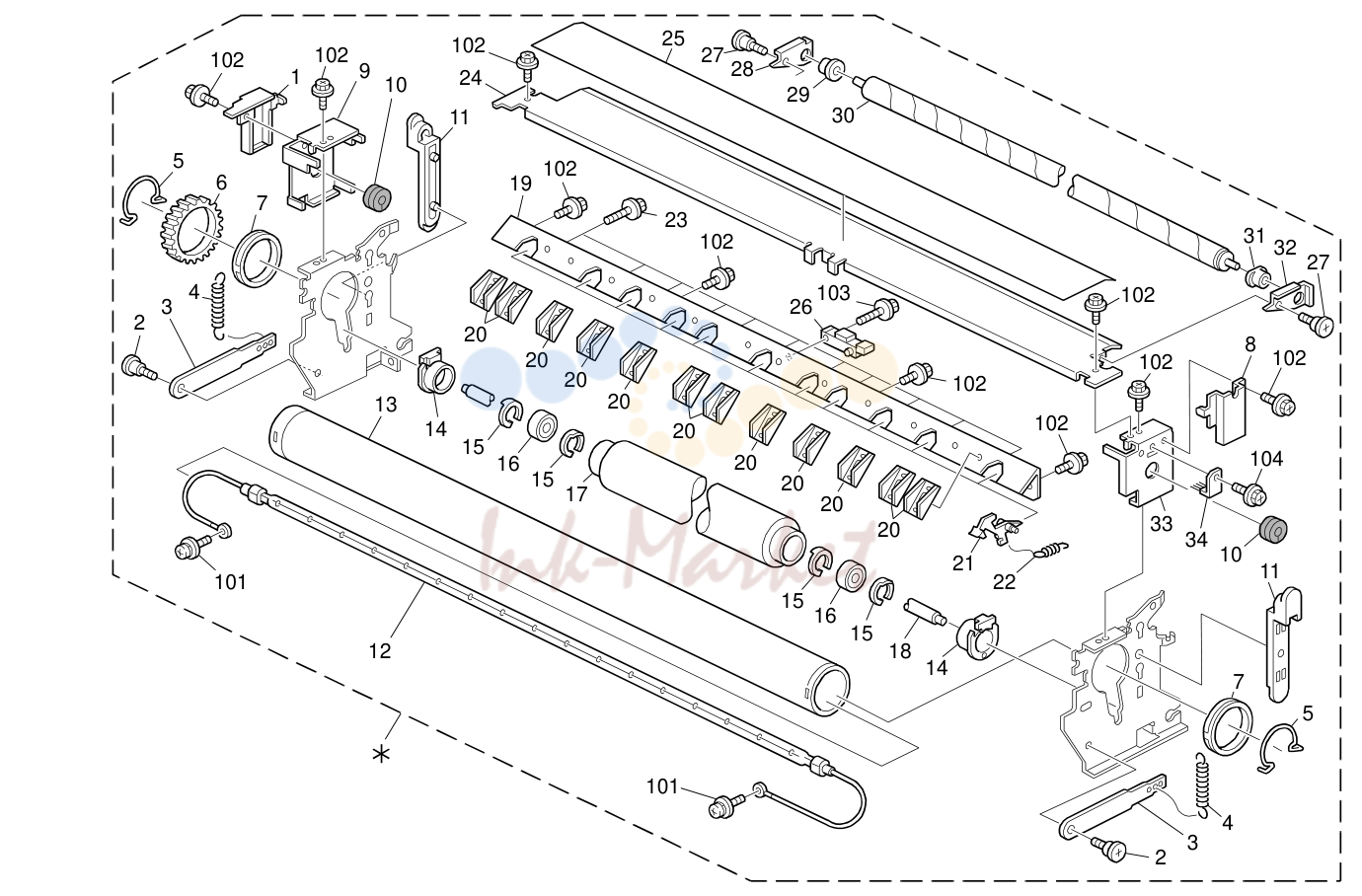 13. Fusing Unit 1 (B286/B289/G180)