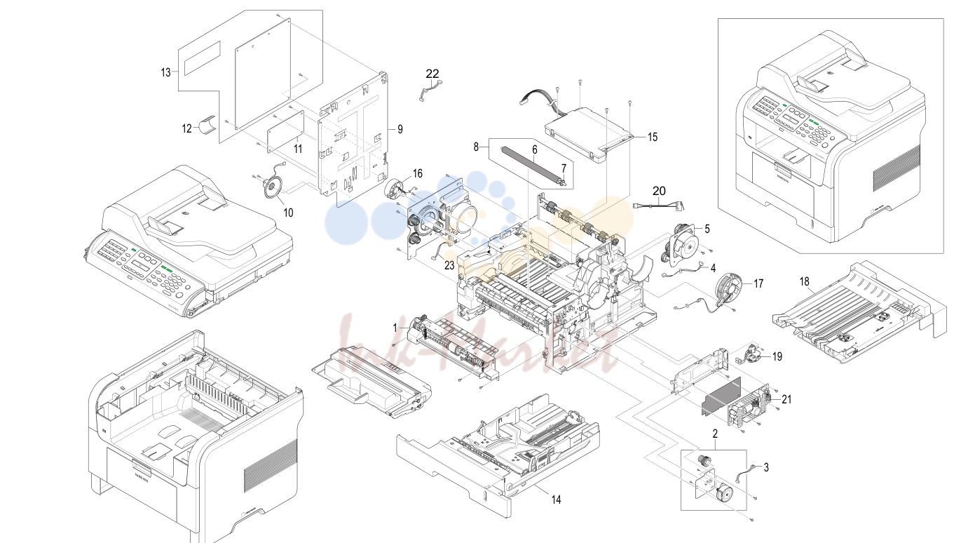 1. Main Exploded Views (G960)