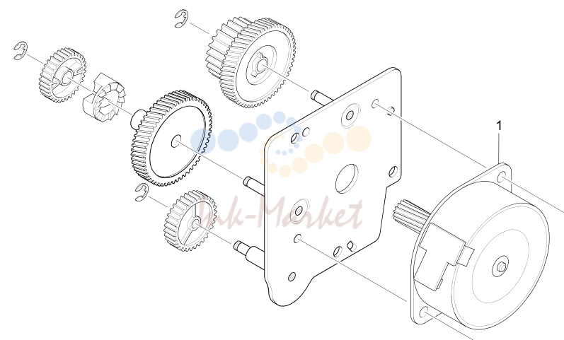 6. Fuser Drive Ass'y (G960)
