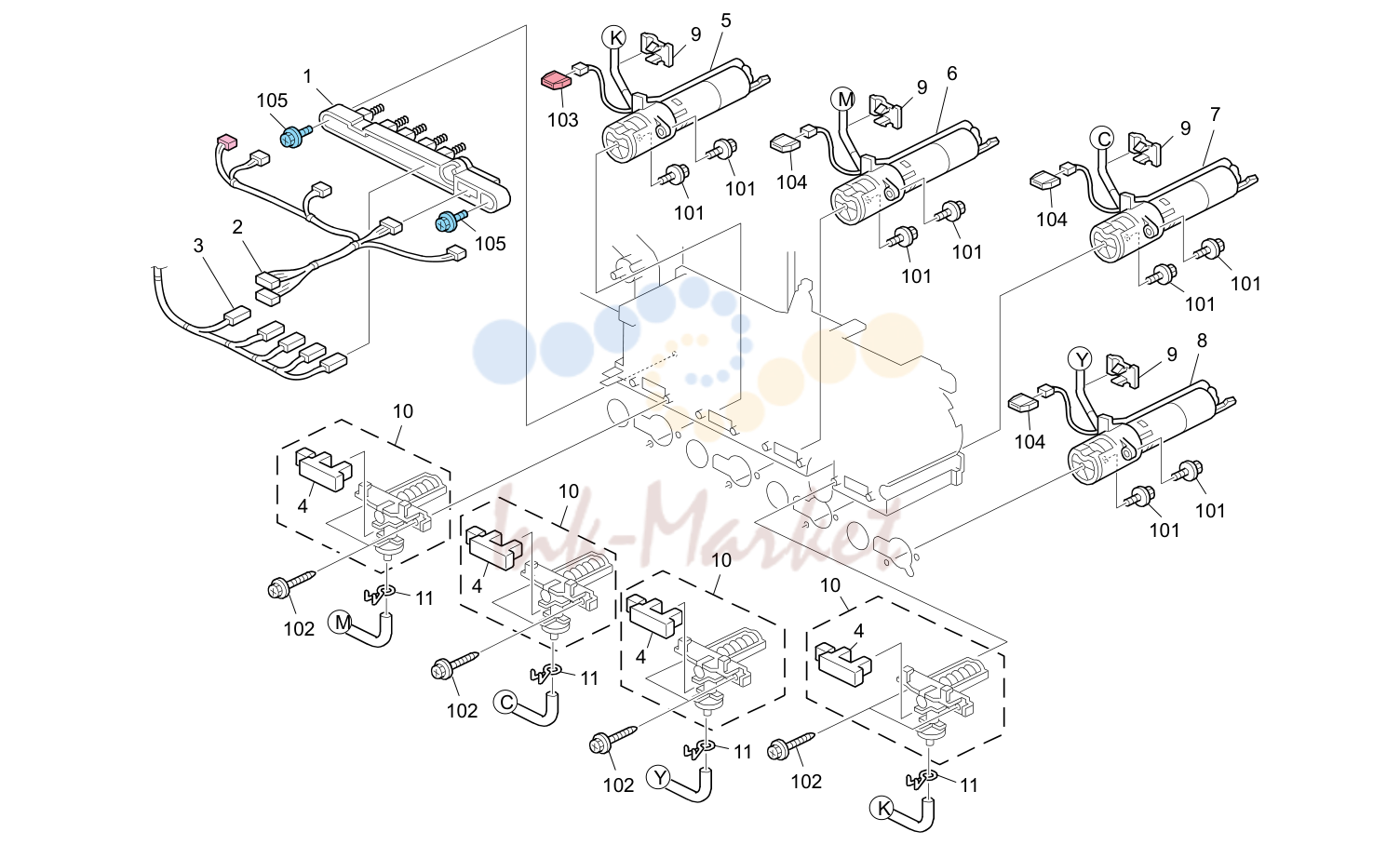 Toner Supply узел 2 (G133)