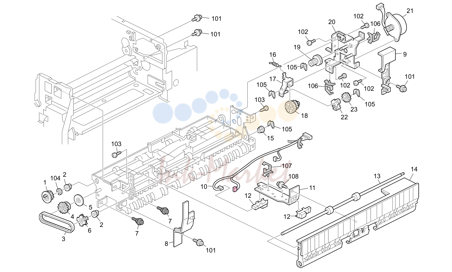 Paper Exit Section 1 (G133)