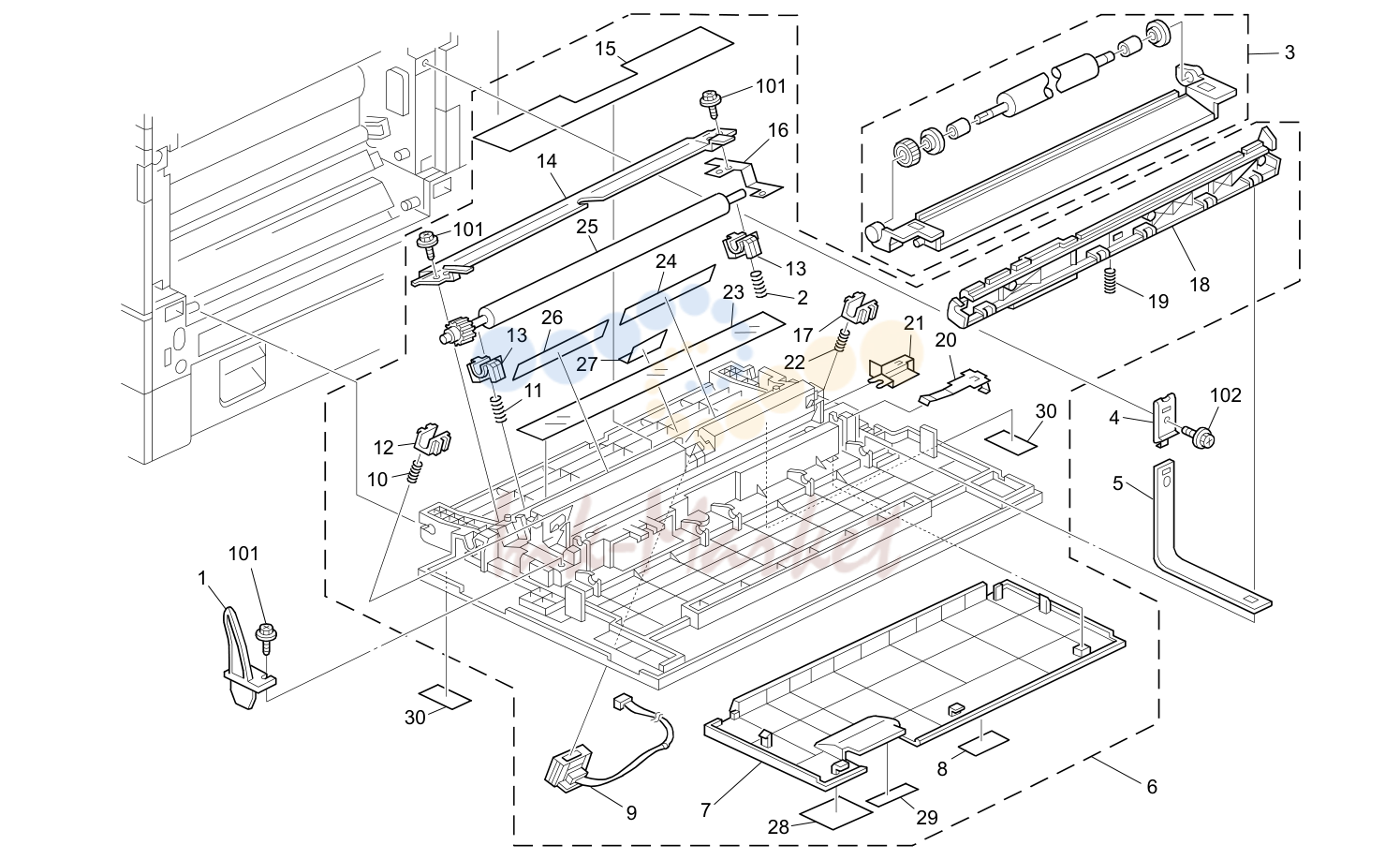 9. TRANSFER UNIT (B205/B209)