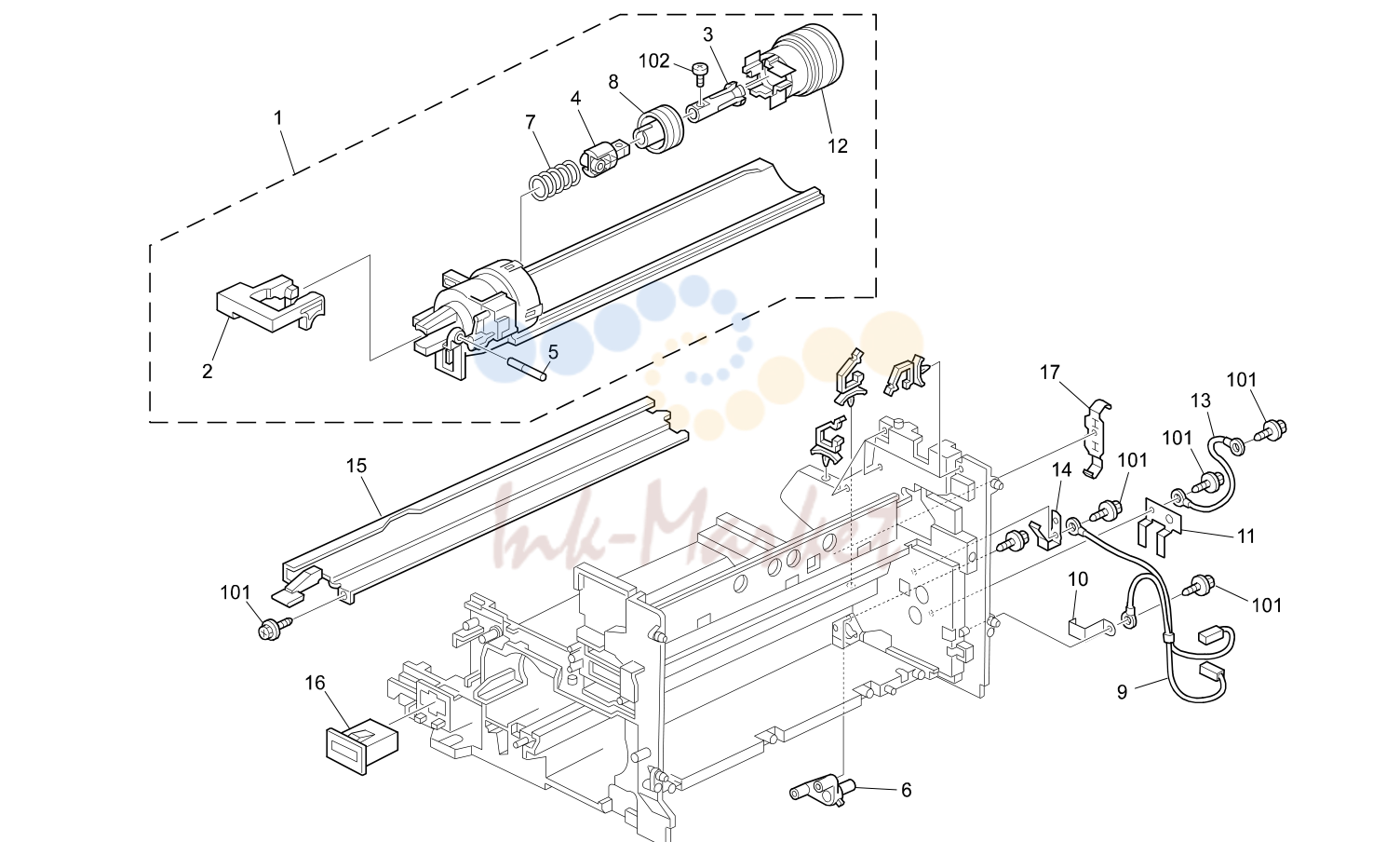 16. TONER SUPPLY UNIT