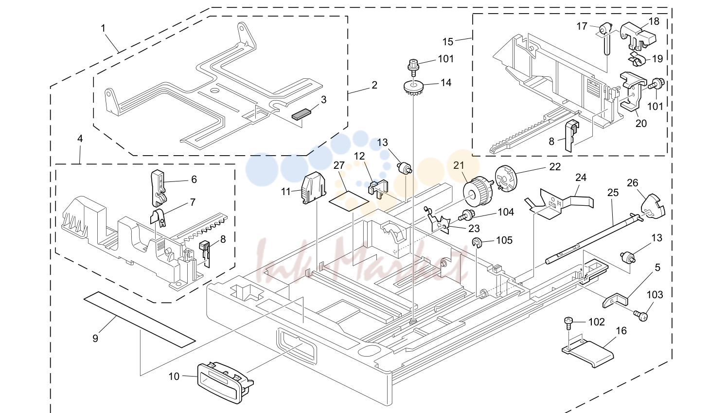11. PAPER TRAY UNIT (B264/B265)