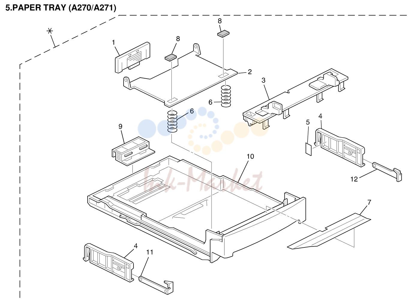 5. PAPER TRAY (A270/A271)