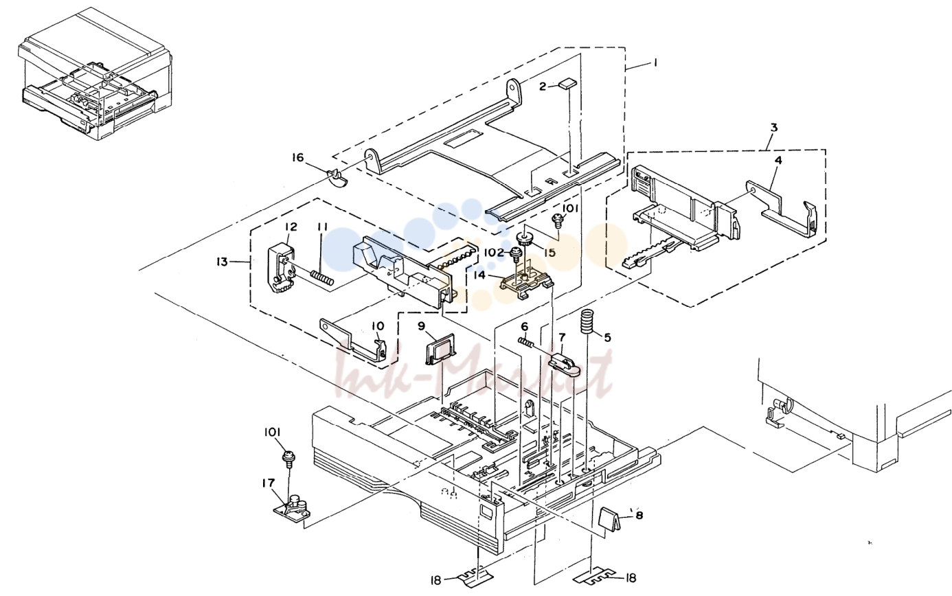 8. PAPER TRAY (A151/A152)