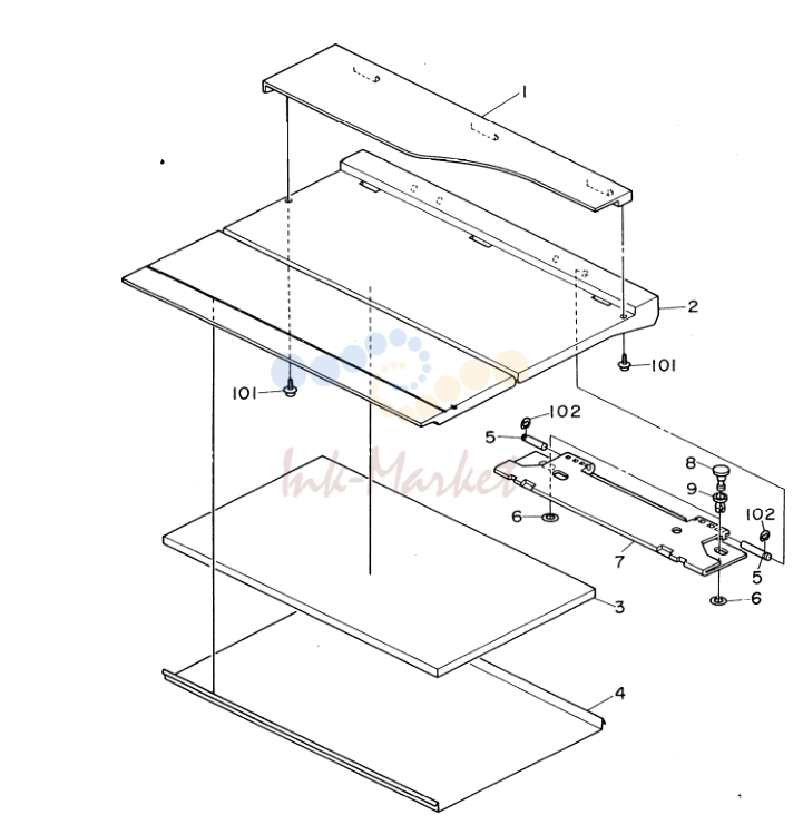 2. PLATEN COVER AND CASSETTE