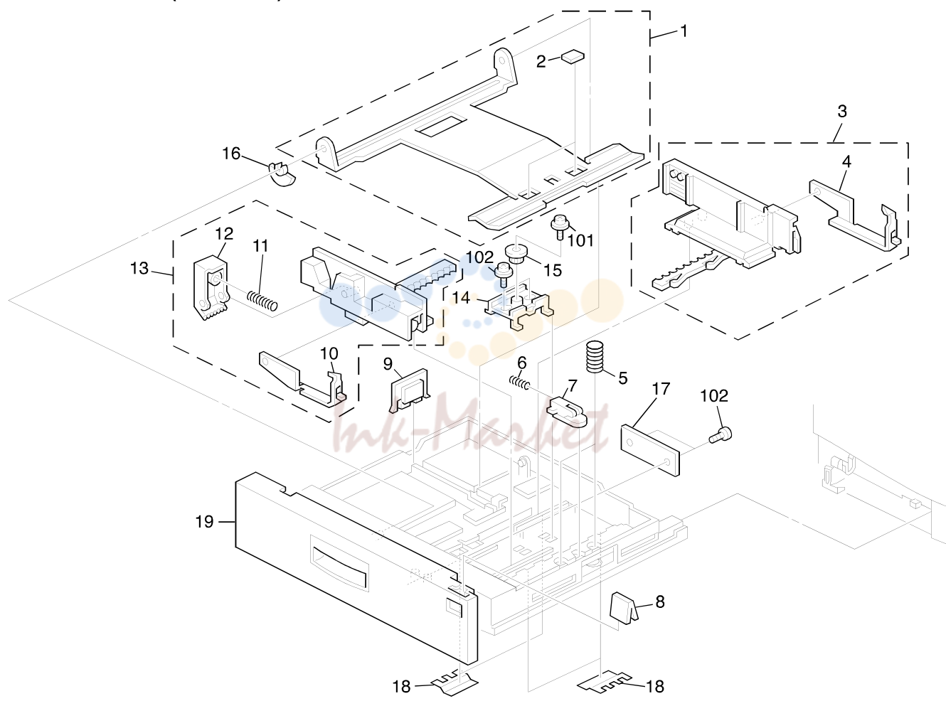 8. PAPER TRAY (A202/A203)