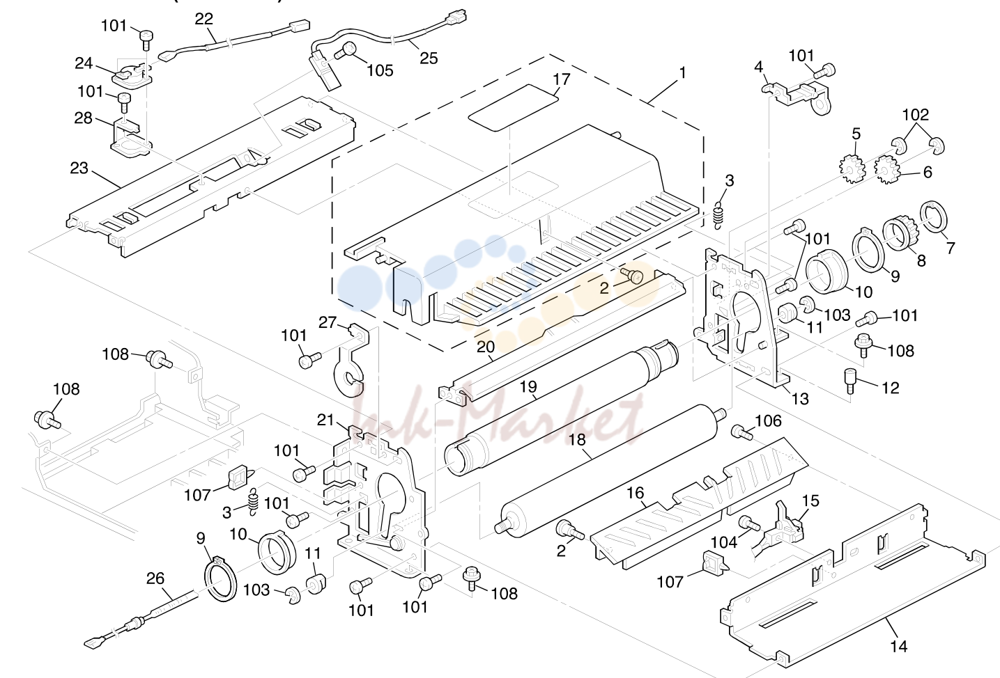 14. FUSING UNIT (A202/A203)