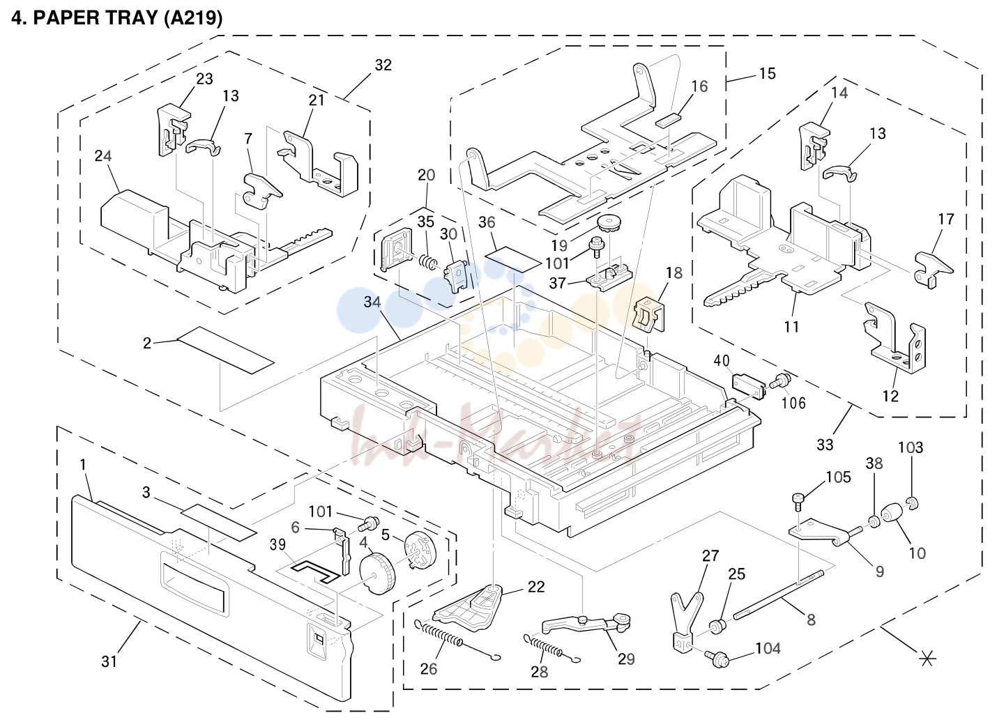 4. PAPER TRAY (A219)