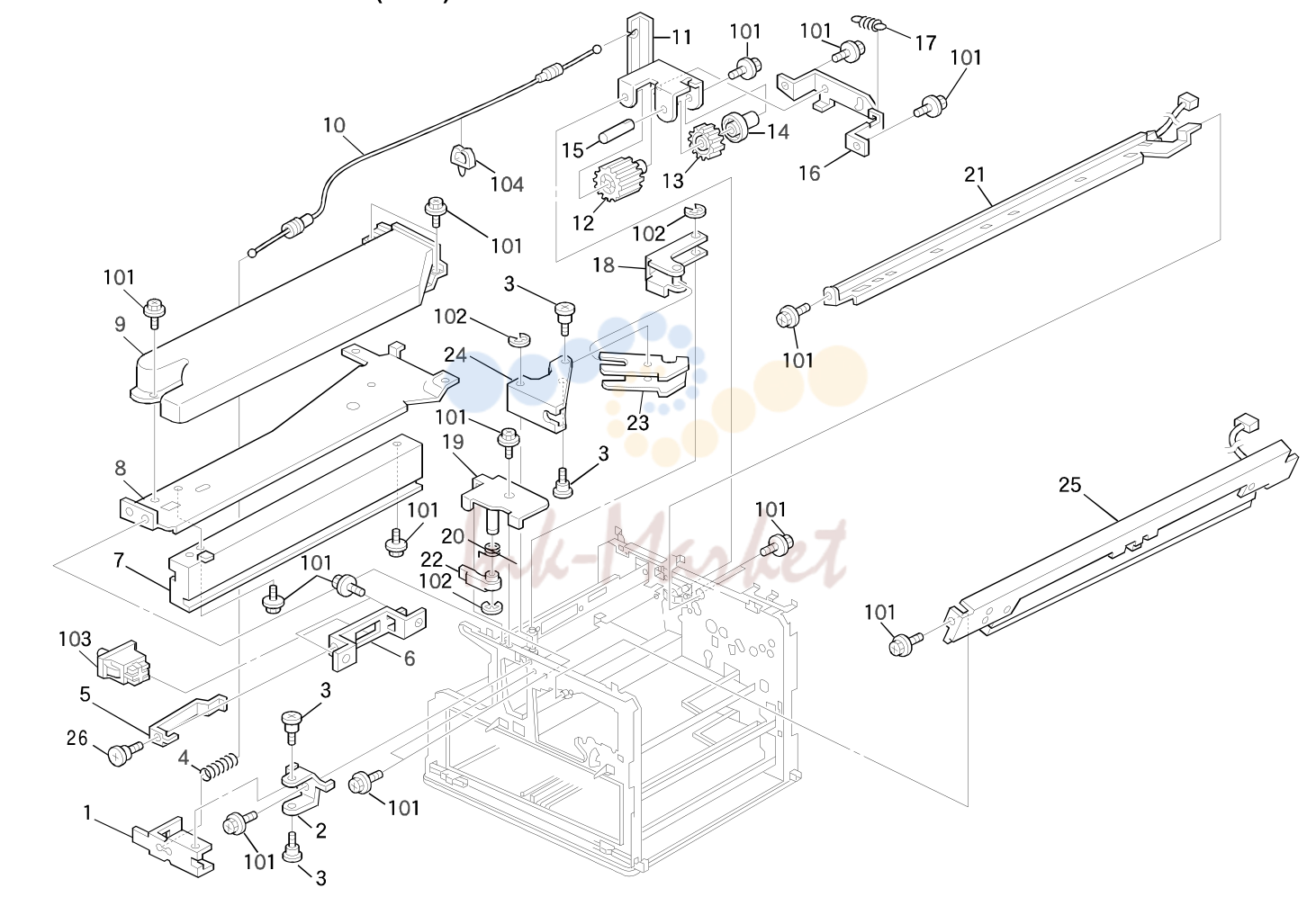 15. LOWER OPTICS SECTION (A219)