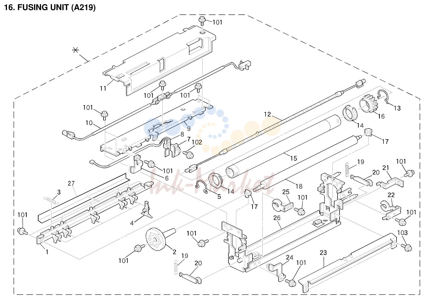 16. FUSING UNIT (A219)