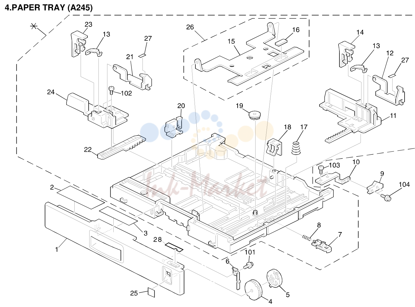 4. PAPER TRAY (A245)