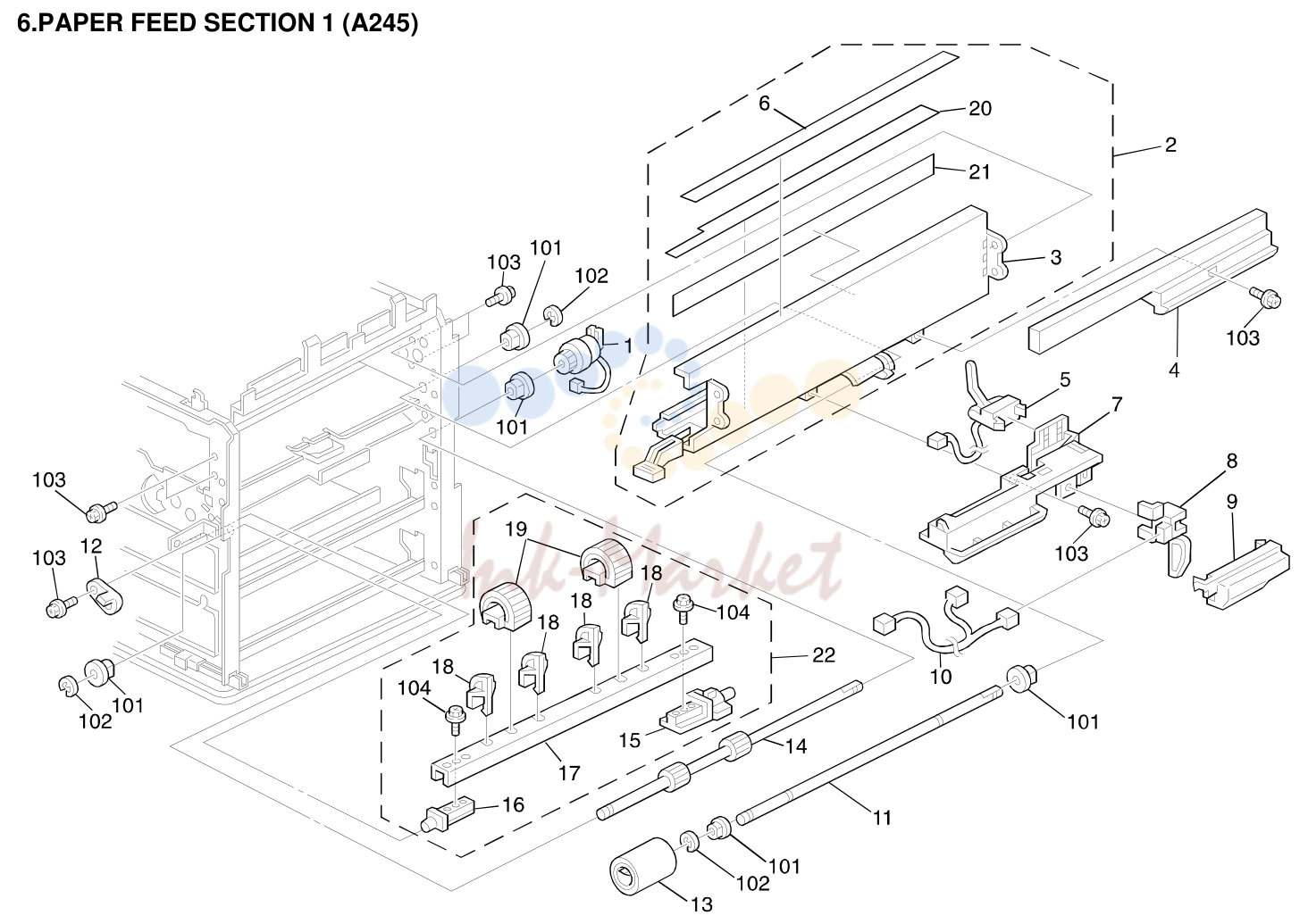 6. PAPER FEED SECTION 1 (A245)