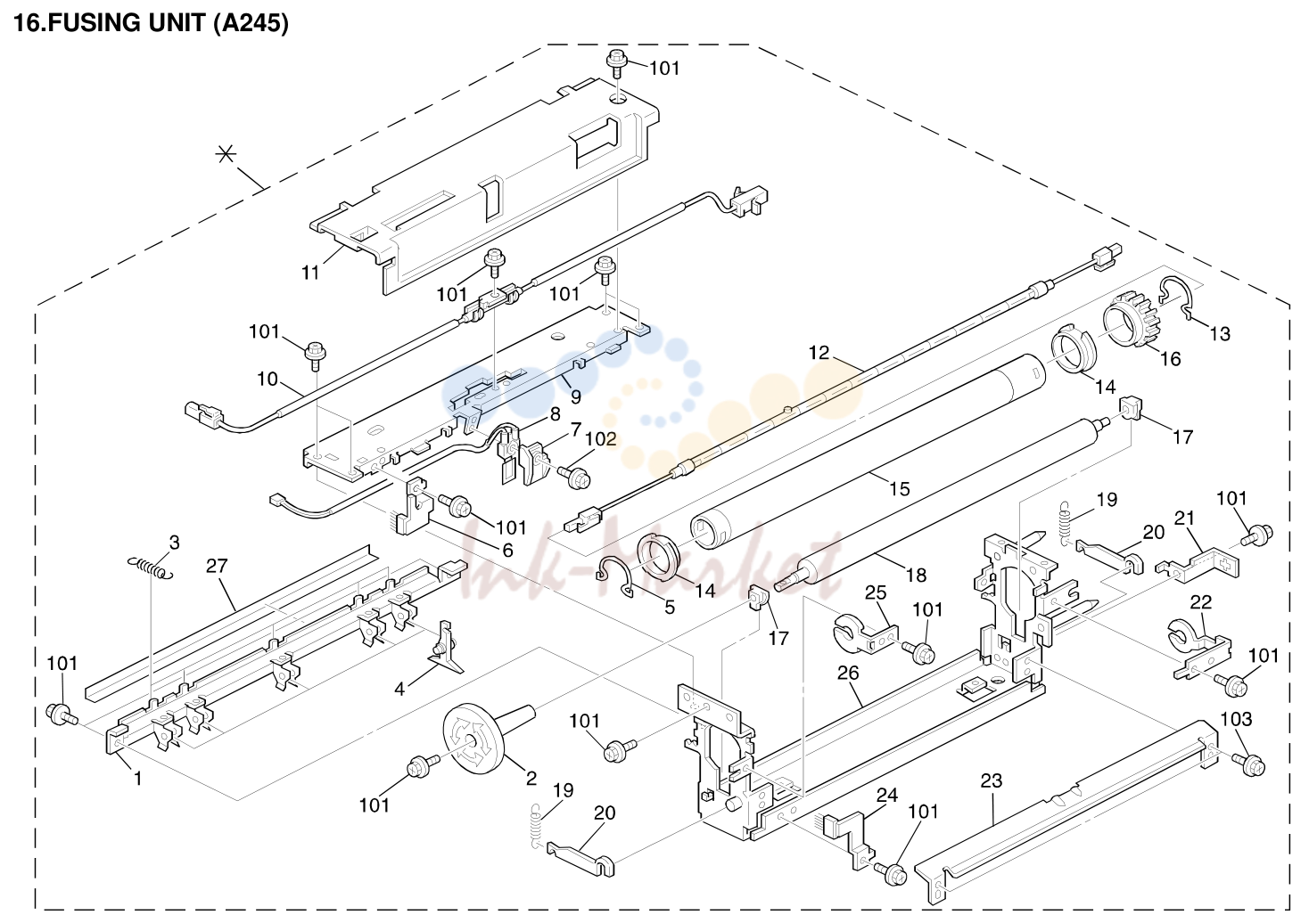 16. FUSING UNIT (A245)