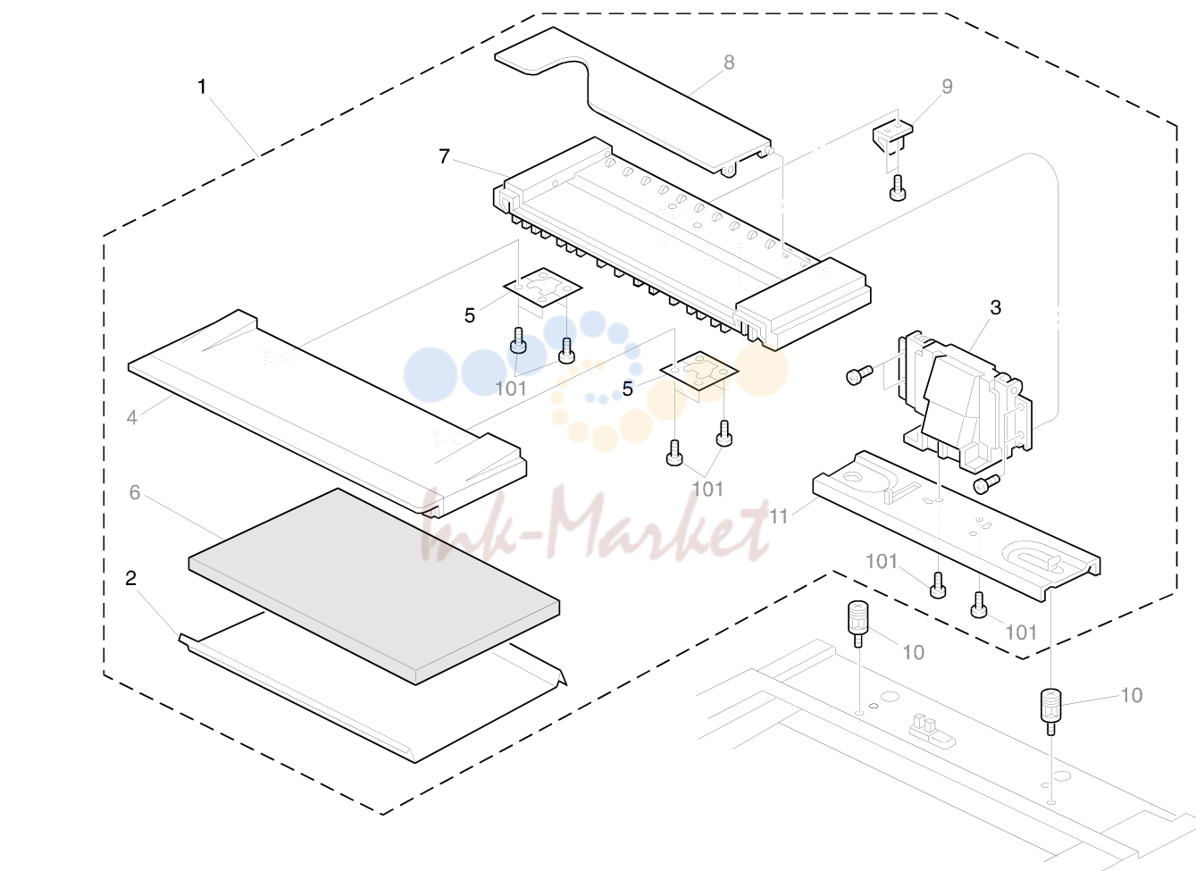 2. PLATEN COVER ASS’Y (A161/A162)