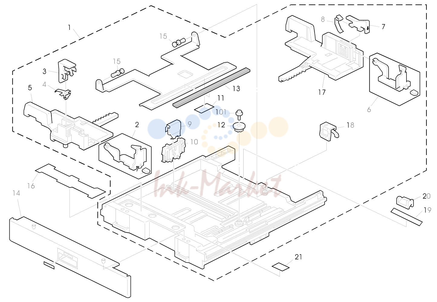 4. PAPER TRAY SECTION (A161/A162)