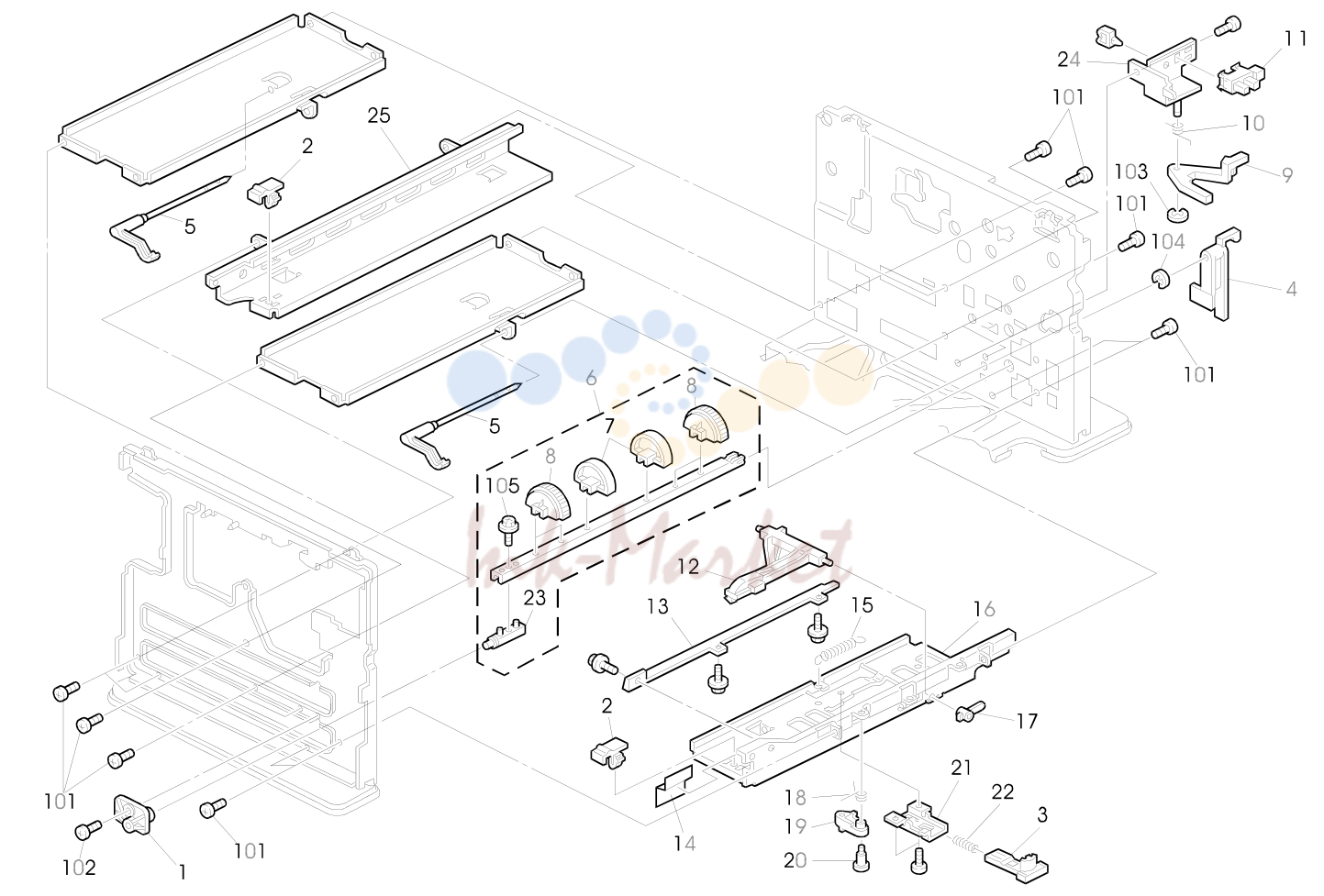 8. PAPER FEED SECTION 2 (A161/A162)