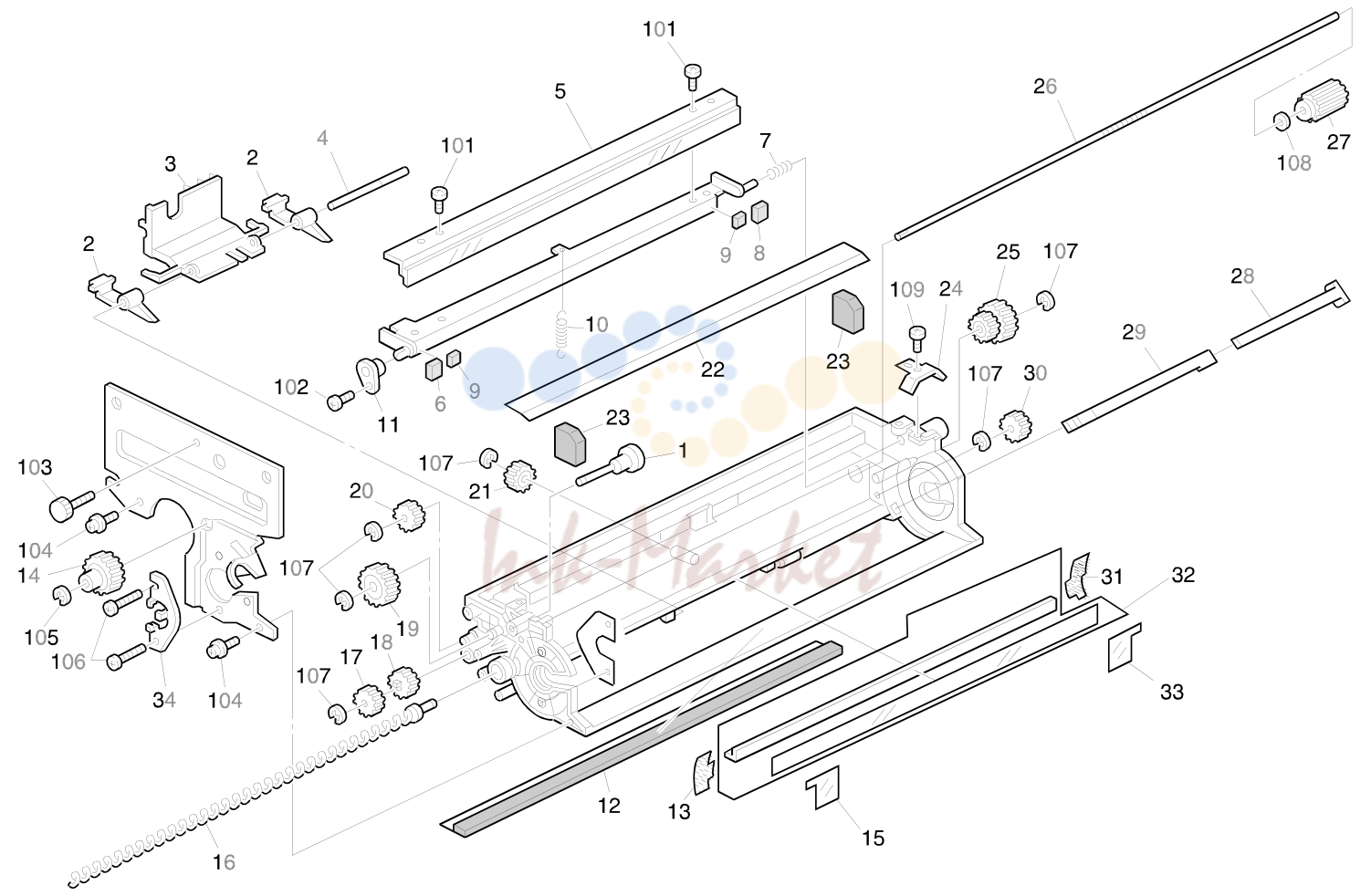 17. DRUM UNIT 2 (A161/A162)