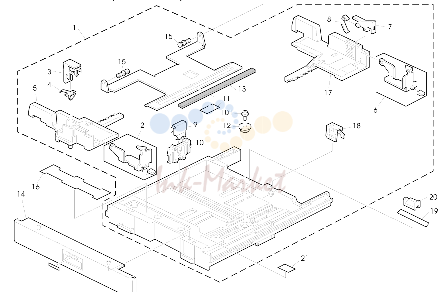 4. PAPER TRAY SECTION (A157/A159/A160)