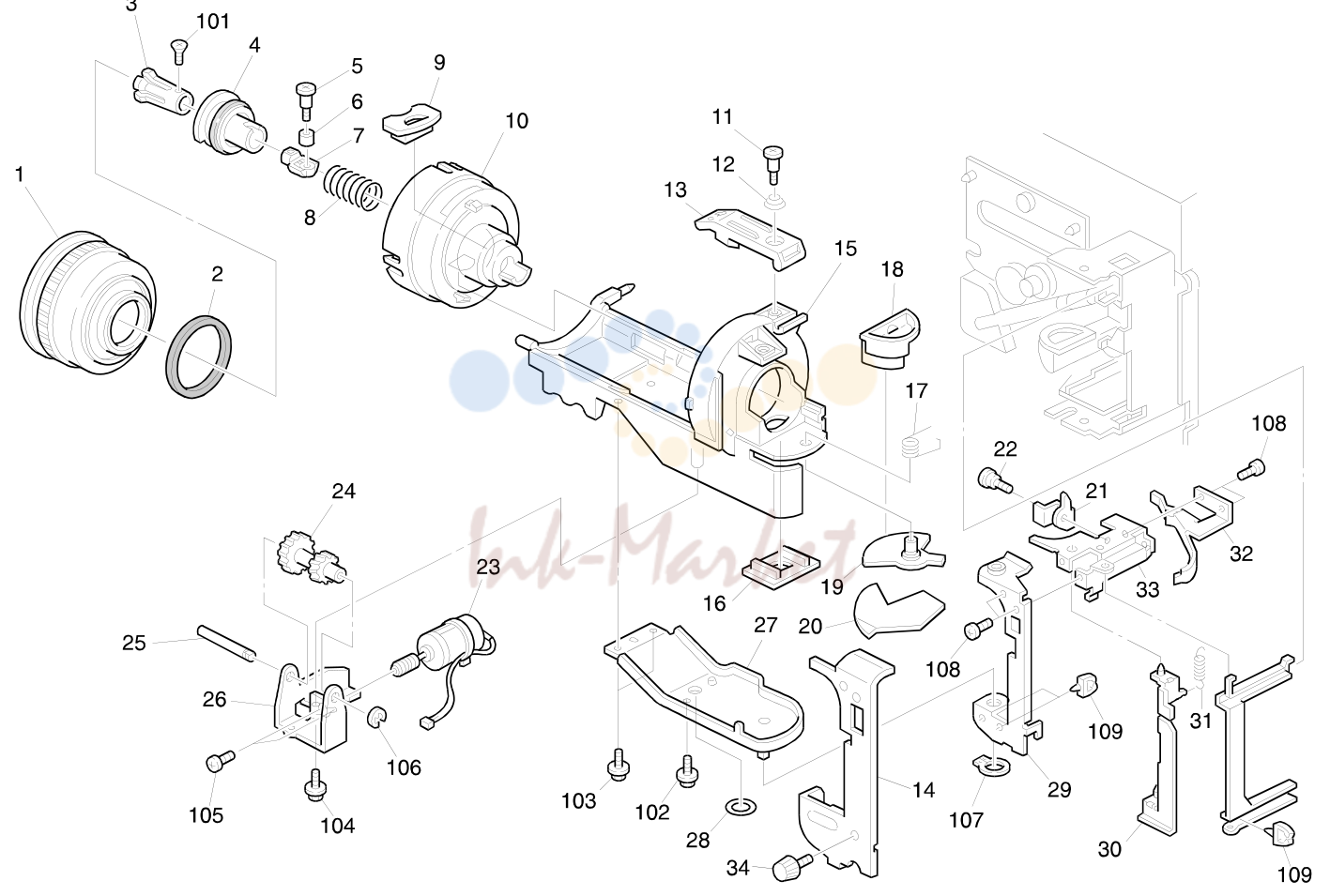 14. TONER SUPPLY UNIT (A157/A159/A160)