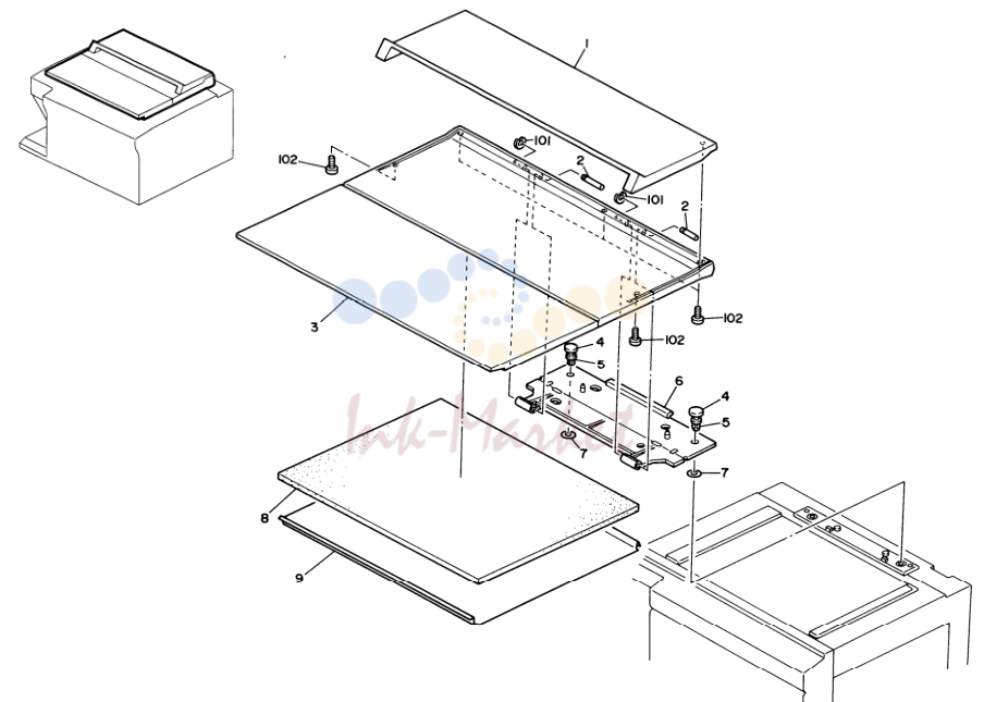 3. PLATEN COVER (A128)