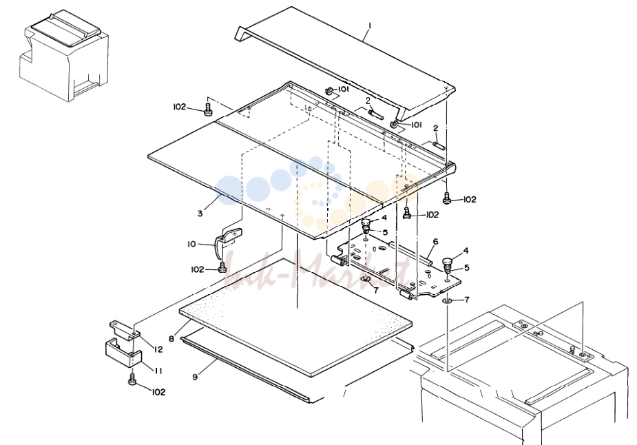 3. PLATEN COVER (A110/A111)